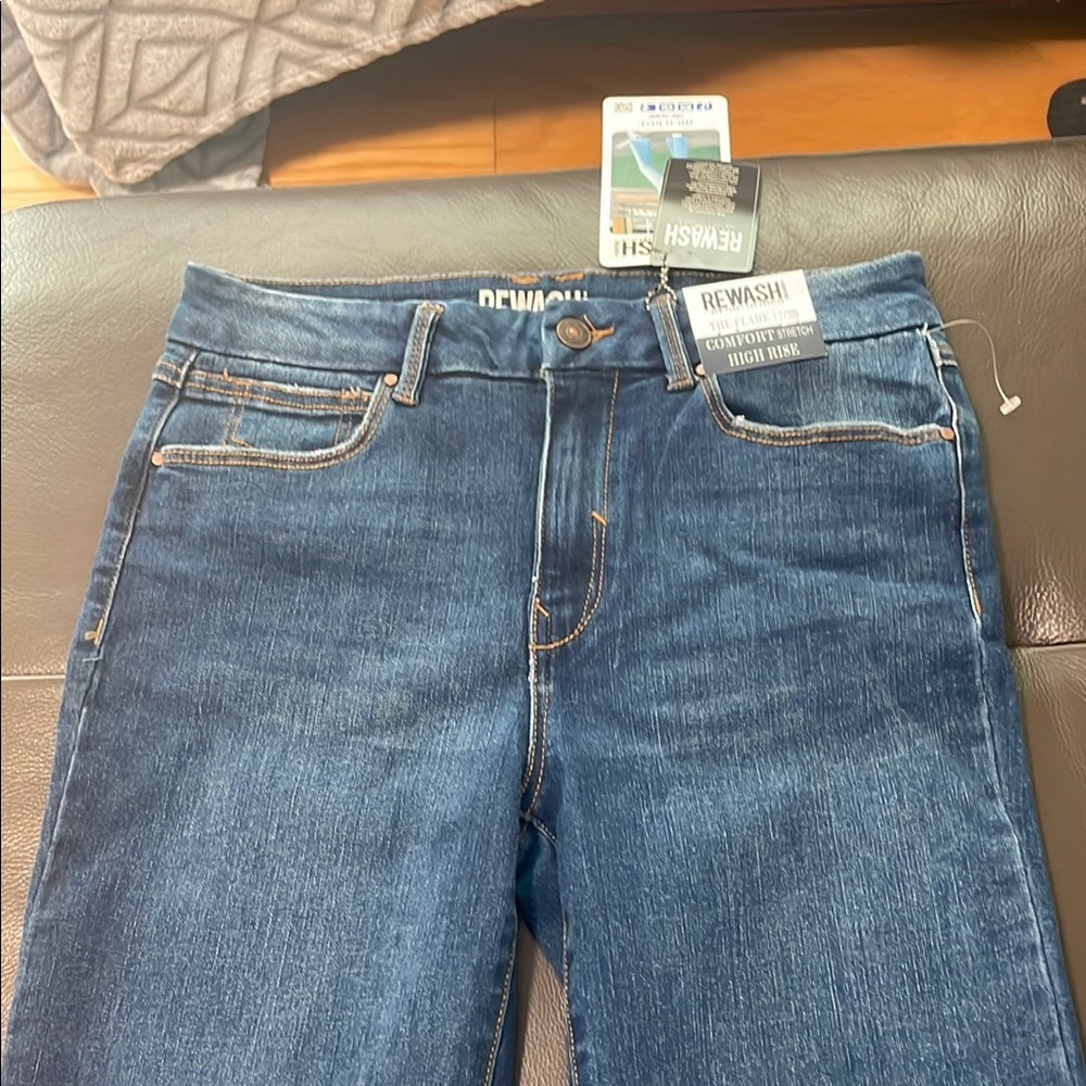 Rewash Blue Flare Wide Leg Jeans with Classic Appeal